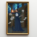 Enchanted Library Art Print