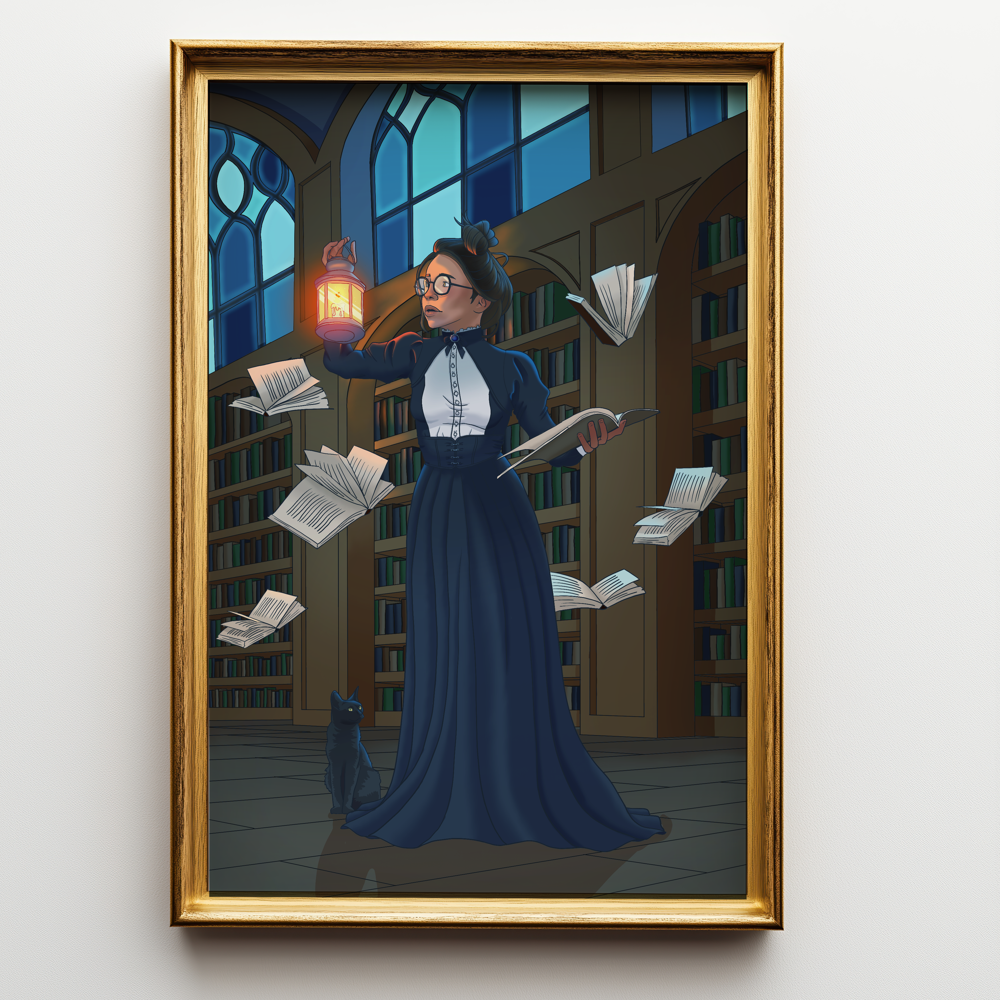 Enchanted Library Art Print