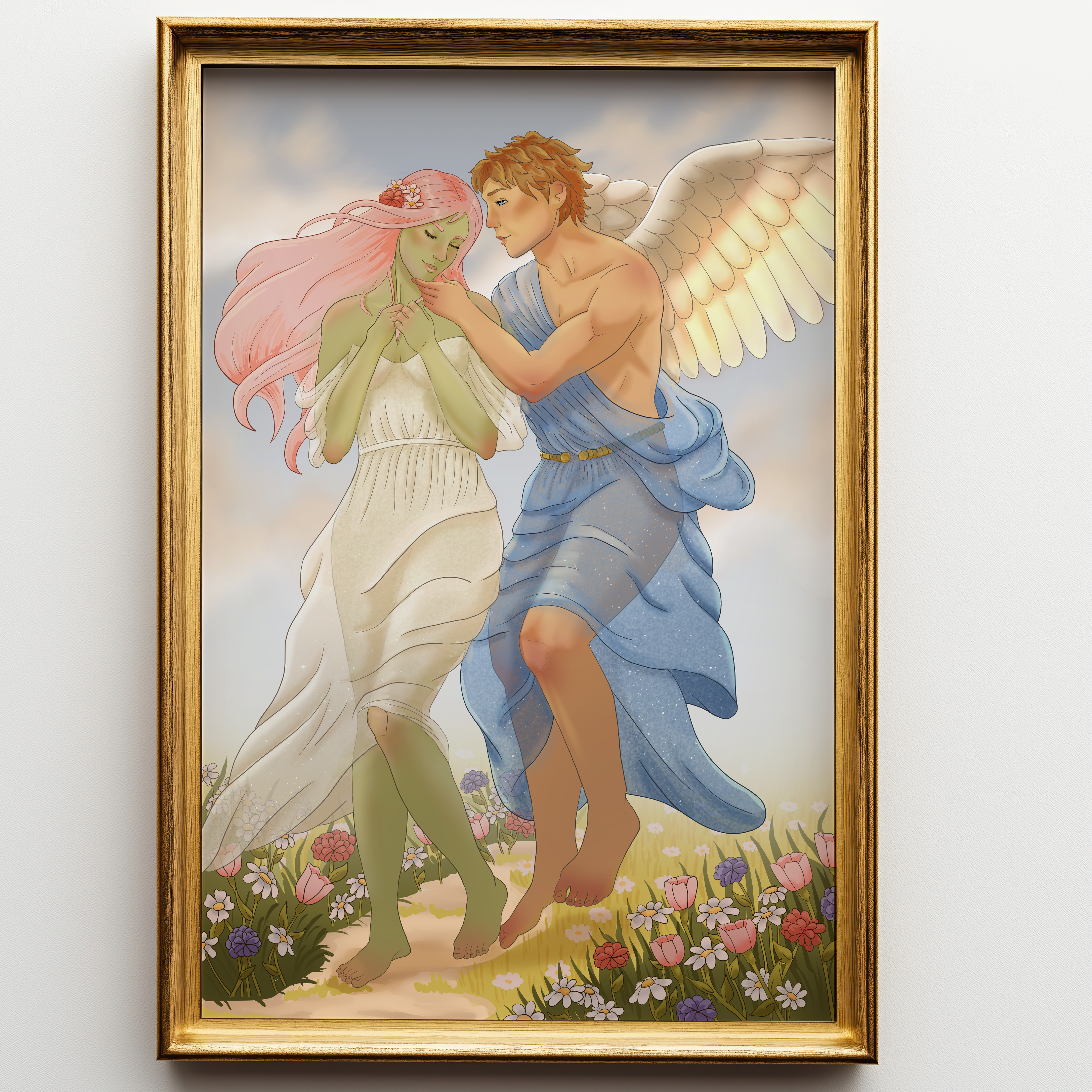 Chloris and Zephyrus Art Print