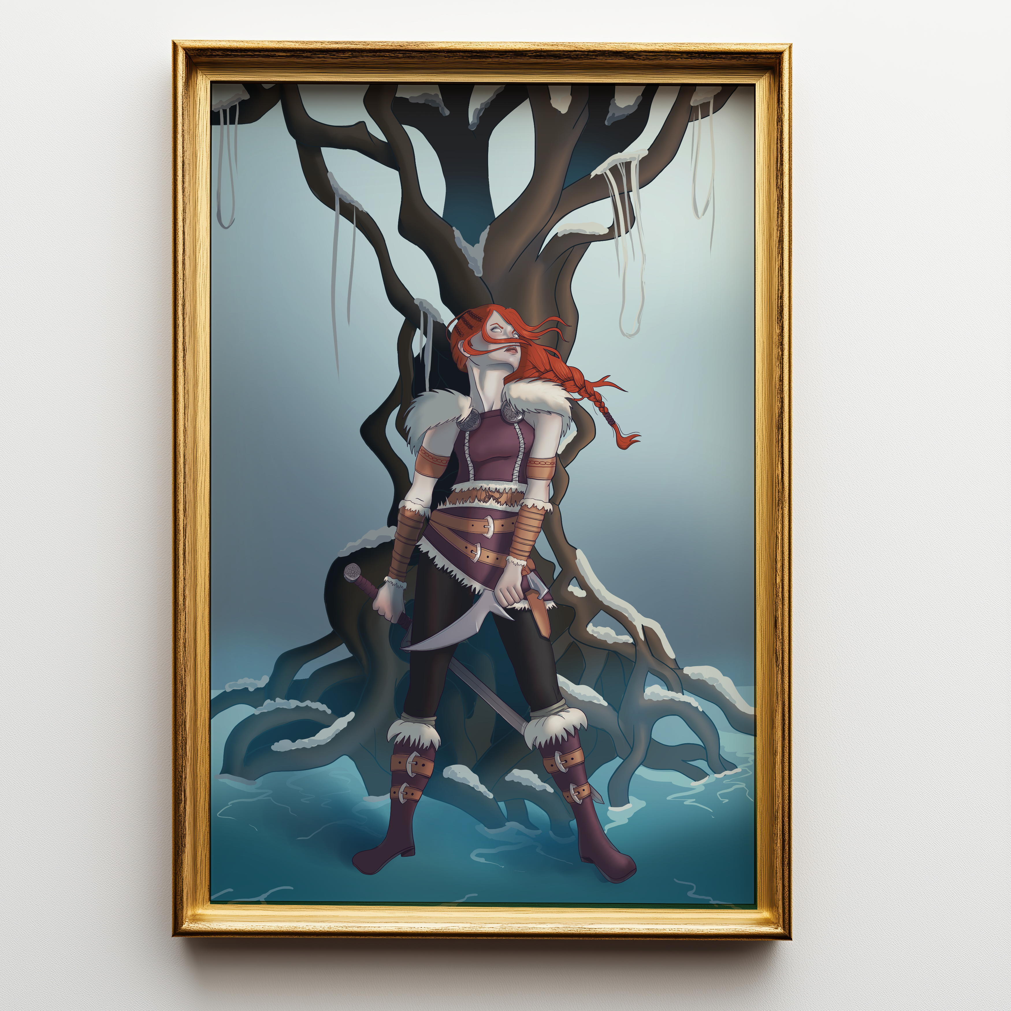 Guardian of Yggdrasil Art Print