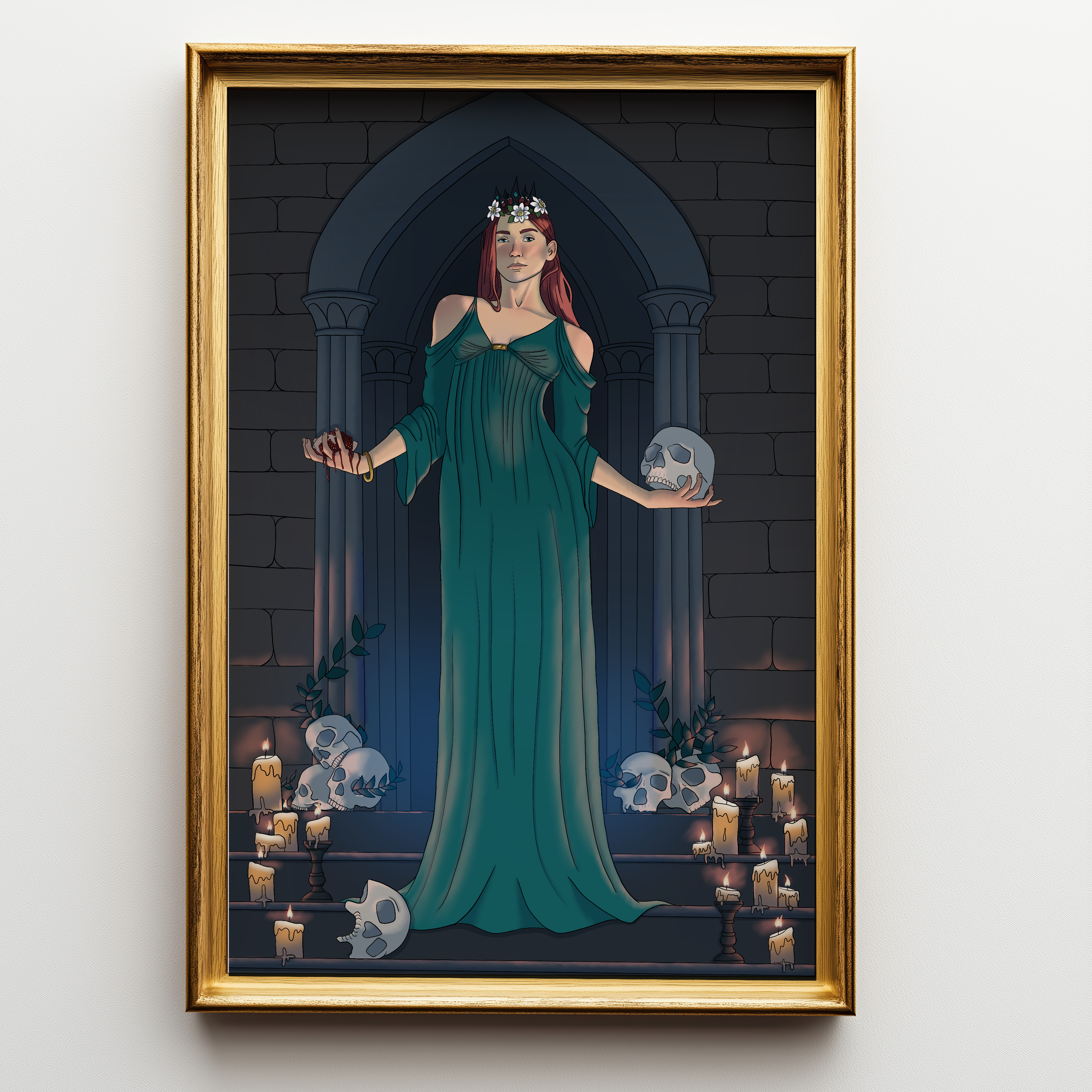 Dark Persephone Art Print